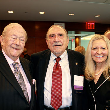 Three people grouped together smiling at camera. Read about Gifts by Estate Note Three people grouped together smiling at camera. Read about Gifts by Estate Note