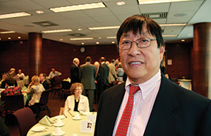 Photo of Professor Walter Wang. Link to his story.